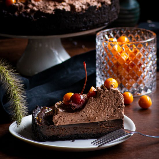 Triple Chocolate Tart - Recipe photo by rhubarbandcod