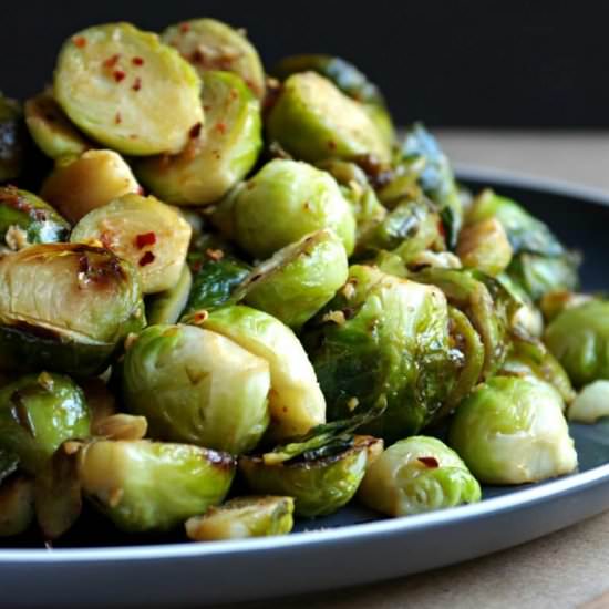 Sautéed Brussels Sprouts - Recipe photo by theforkedspoon