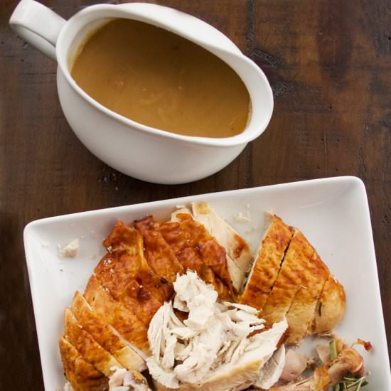 Easy, Rich Turkey Gravy - Recipe photo by Flipped-Out Food