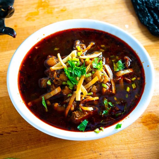 Red Pozole (Pozole Rojo) - Recipe photo by MexicanPlease