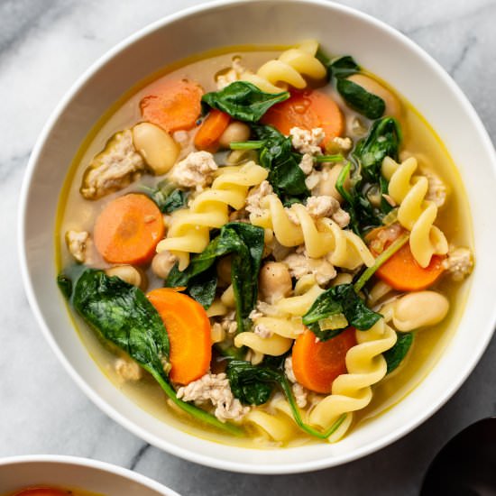 ground turkey soup - Recipe photo by saltandlavender