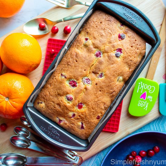 Super Moist Cranberry Orange bread - Recipe photo by simplefreshnyum