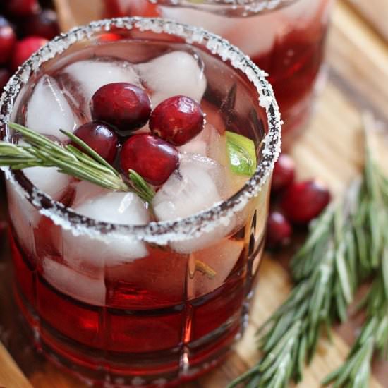 Christmas Cranberry Margaritas - Recipe photo by agoudalife