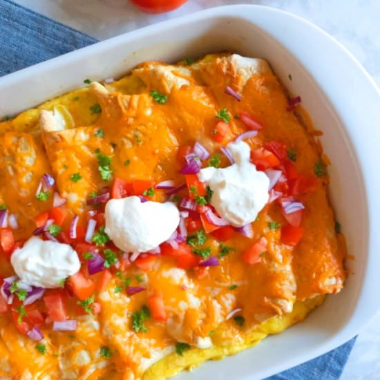 Breakfast Enchiladas - Recipe photo by Herbs and Flour