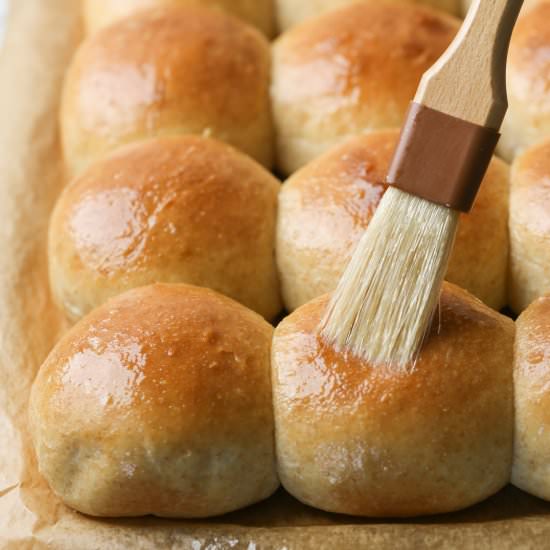 Overnight Honey Wheat Rolls - Recipe photo by lovelylittlekitchen