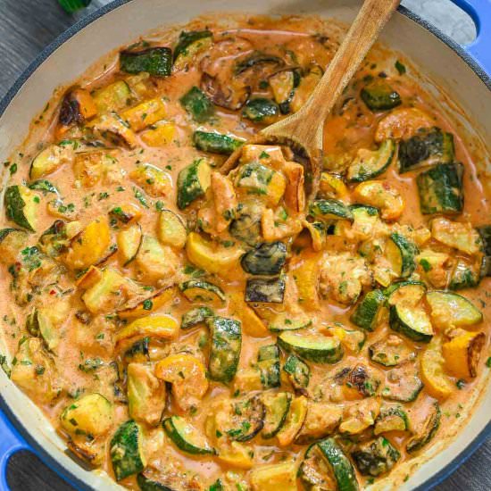 Creamy Zucchini Sauce - Recipe photo by COOKTORIA