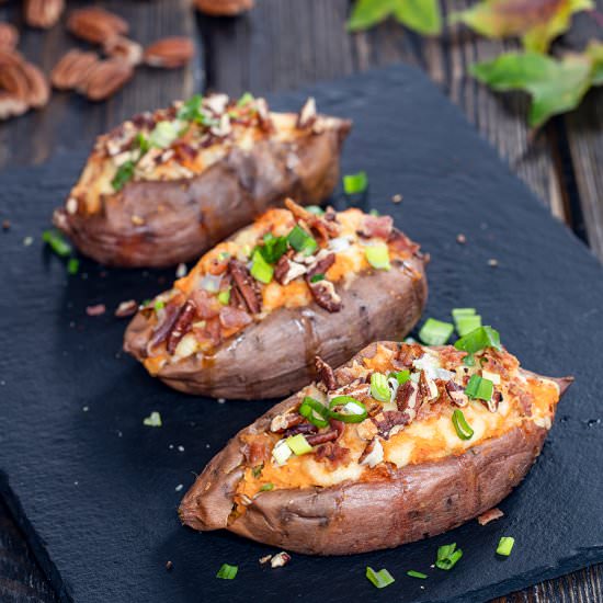 Stuffed Sweet Potatoes - Recipe photo by Home Cooking Adventure