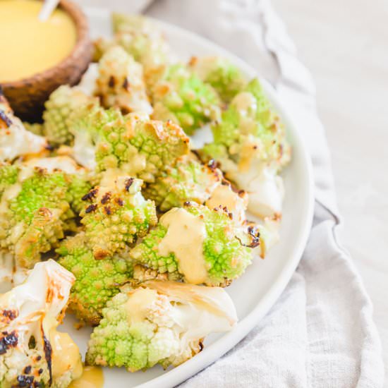 Roasted Romanesco - Recipe photo by Running to the Kitchen