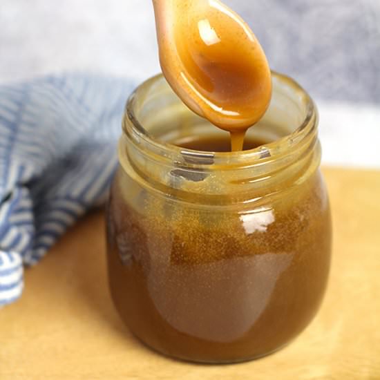 5-Ingredient Caramel Sauce - Recipe photo by suebeehomemaker