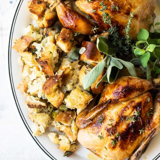 Bread Stuffing for Two - Recipe photo by culinaryhill