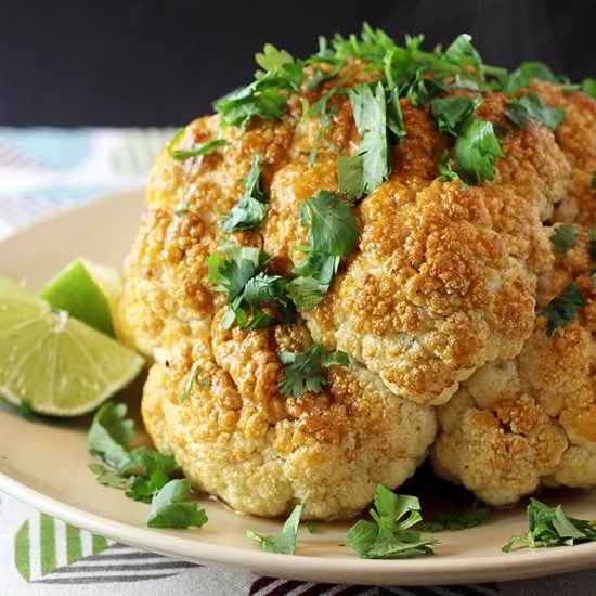 Cauliflower with mustard and IPA - Recipe photo by Food Gal