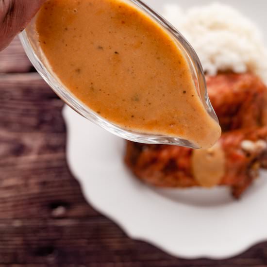 Sage Butter Turkey Gravy - Recipe photo by Ty Peay