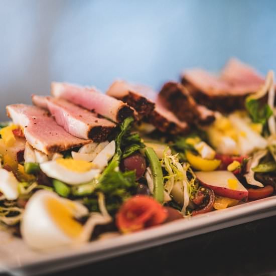 Nicoise Salad with Seared Ahi Tuna - Recipe photo by mklibrary