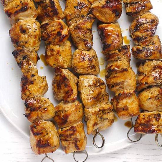 Grilled Chicken Skewers - Recipe photo by suebeehomemaker