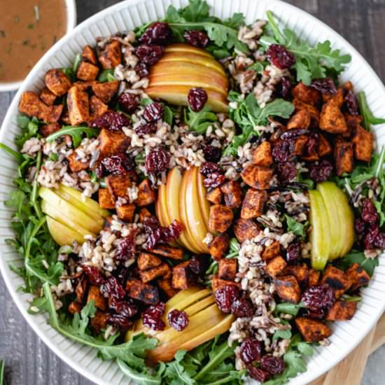 Autumn-Harvest Salad with Apples - Recipe photo by Alifedelicious