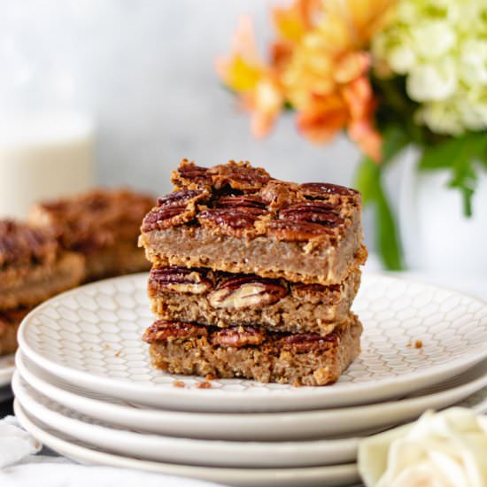 Maple Pecan Pie Bars (GF & DF) - Recipe photo by Alifedelicious