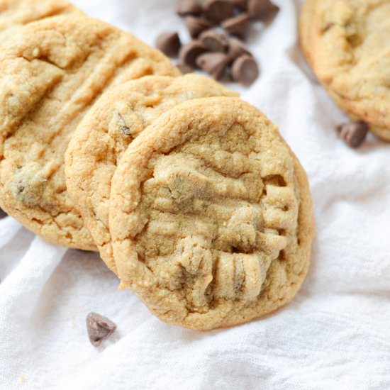 Peanut Butter Chocolate Chip Cookie - Recipe photo by lifebeginswithdessert