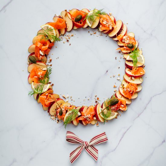 Apple Carpaccio Wreath - Recipe photo by heinstirred