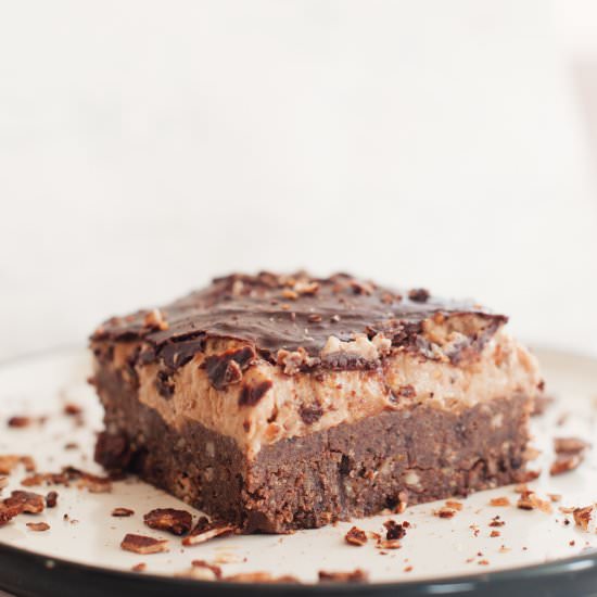 Healthy Vegan Nanaimo Bar - Recipe photo by lifebeginswithdessert