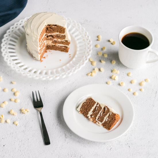 Keto Pumpkin Spice Cake - Recipe photo by littlebitrecipes