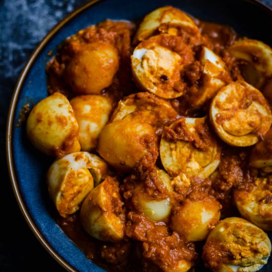 Egg Masala - Recipe photo by tiffinandteaofficial