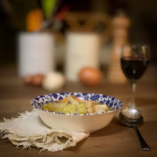 Cock-a-leekie soup - Recipe photo by Healthy Epicurean