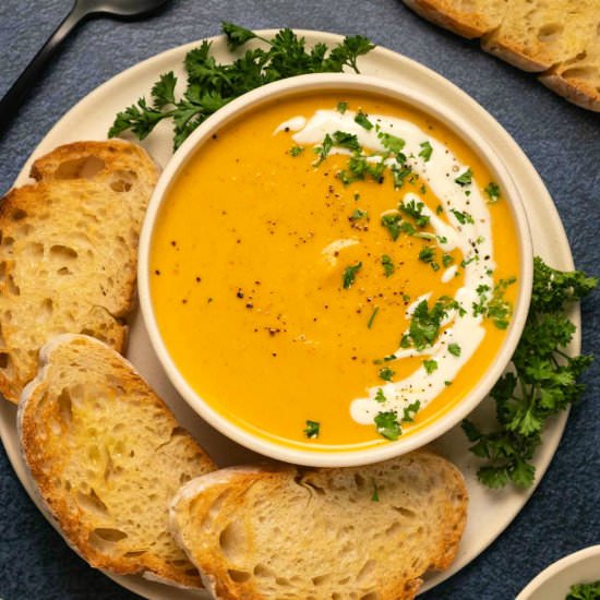 Sweet Potato Soup - Recipe photo by gimmethatflavor