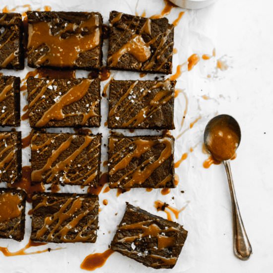 Salted Caramel Brownies - Recipe photo by bake and bacon