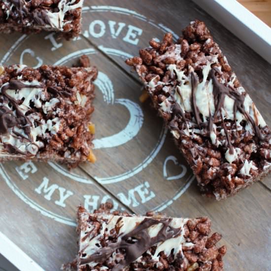 Chocolate Orange Rice Krispie Bars - Recipe photo by GlowSteady