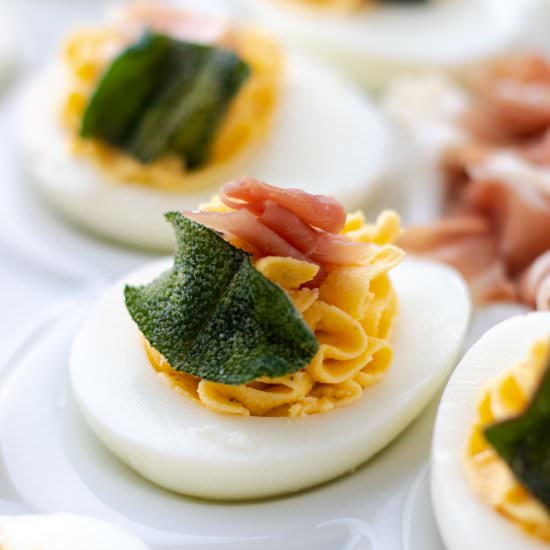 Butternut Squash Devilled Eggs - Recipe photo by whippeditup