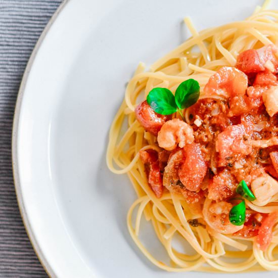 Simple Pasta Pescatore - Recipe photo by HouseofKerrs.com