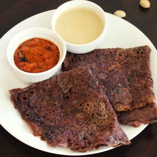 Ragi Dosa - Recipe photo by yummy indian kitchen