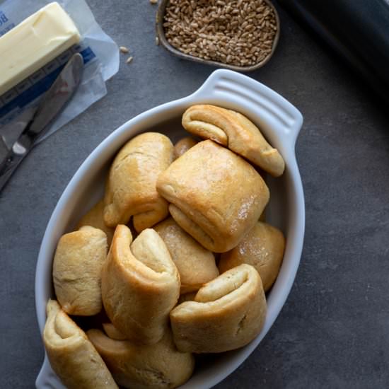 Parker House Rolls - Recipe photo by Aredspatula