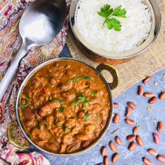 Vegan kidney bean curry - Recipe photo by spicytamarind