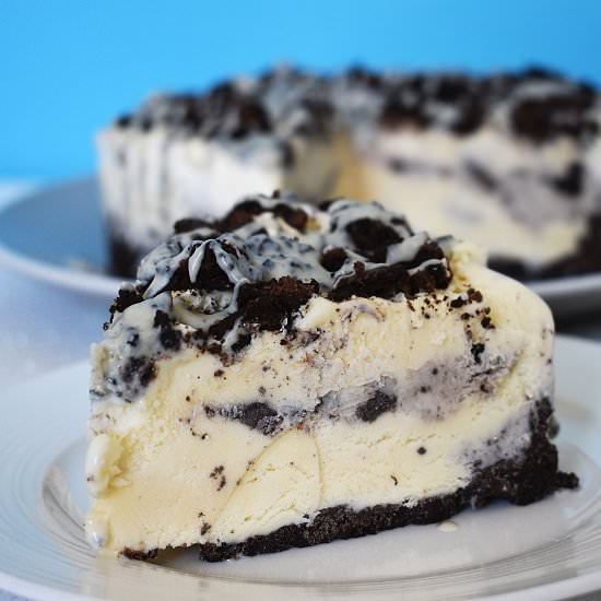 Cookies and Cream Ice Cream Cake - Recipe photo by lightscamerabake