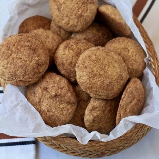 Pumpkin Spice Snickerdoodle Cookies - Recipe photo by My Life After Dairy