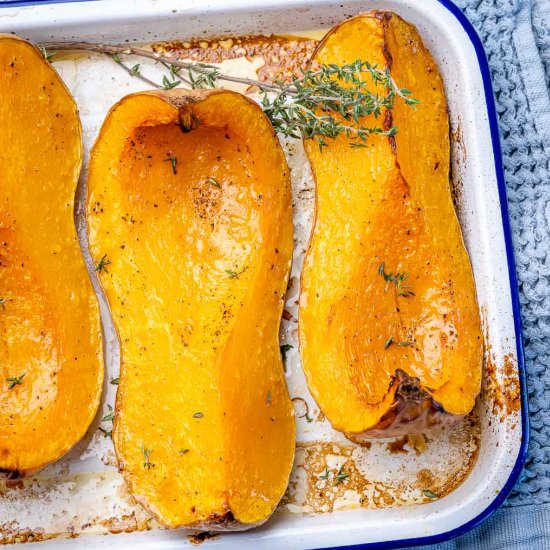 OVEN-ROASTED BUTTERNUT SQUASH - Recipe photo by healthyfitnessmeals