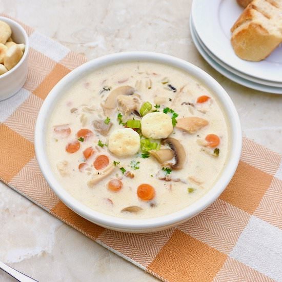 Creamy Turkey Wild Rice Soup - Recipe photo by anothertablespoon