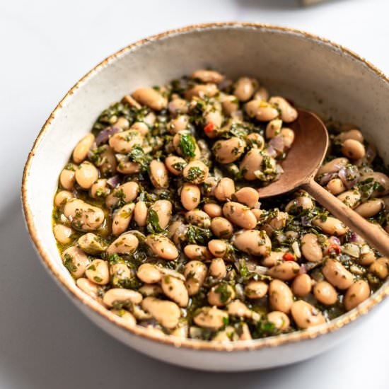 Butter Beans with Salsa Verde - Recipe photo by heinstirred