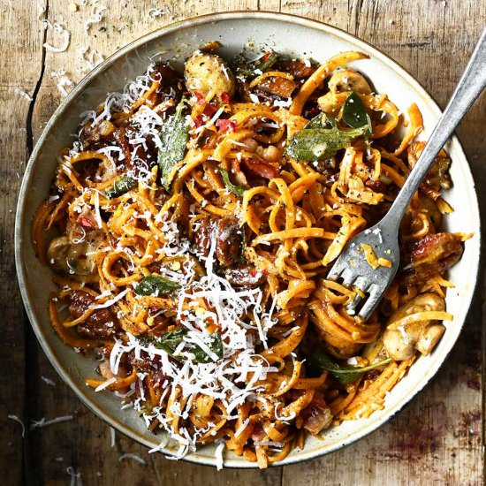 Sweet Potato Spaghetti - Recipe photo by servingdumplings