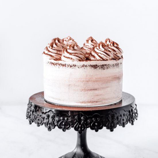 Chocolate layer cake whipped ganach - Recipe photo by Sweetly Cakes