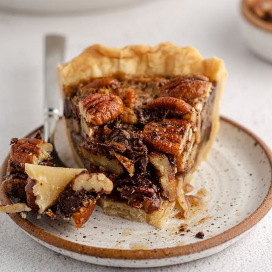 chocolate pecan pie - Recipe photo by freshaprilflours