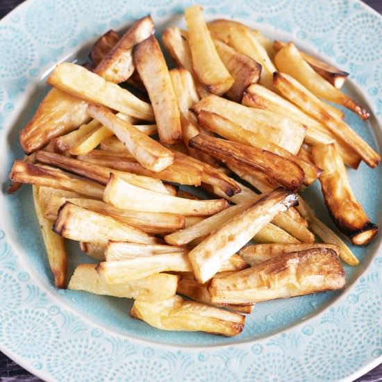 How to roast parsnips - Recipe photo by Mandy Sneaky Veg