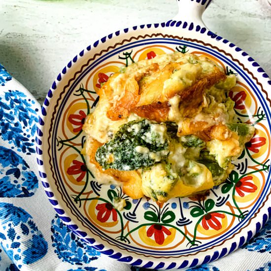 Cheesy Cheddar Broccoli Casserole - Recipe photo by NotEntirelyAverage