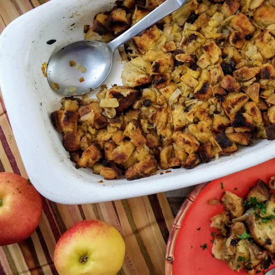 Apple and Raisin Dressing - Recipe photo by ThrowdownKitchen