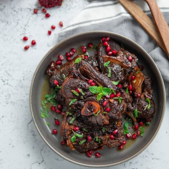 Braised Lamb Shoulder Chops - Recipe photo by Mintykitchen