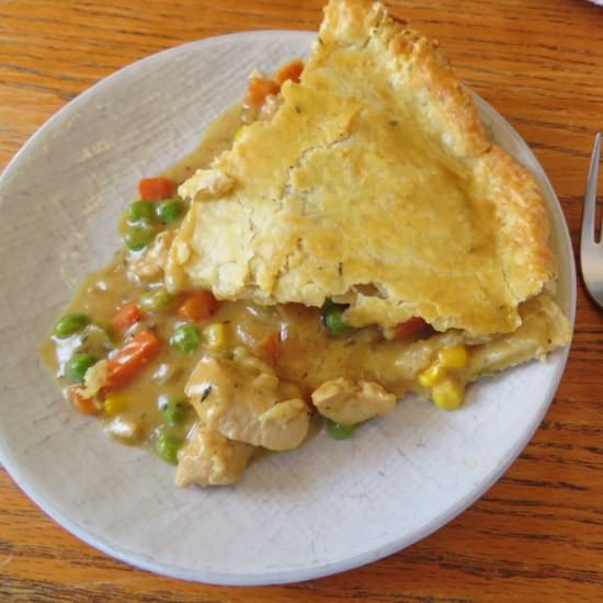Double-Crust Chicken Pot Pie - Recipe photo by themidwestkitchenblog
