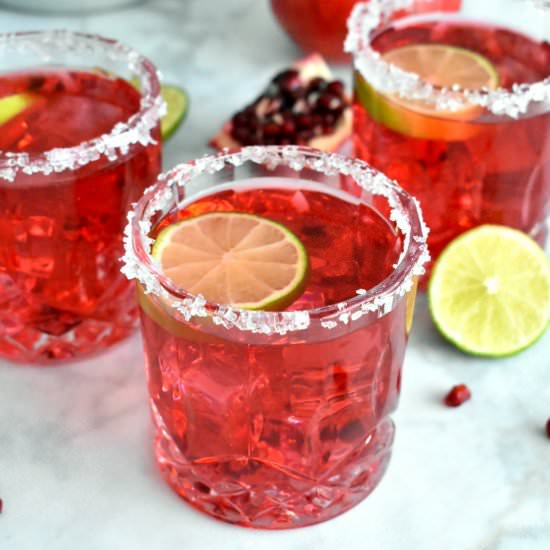 Pomegranate Margarita - Recipe photo by Herbs and Flour