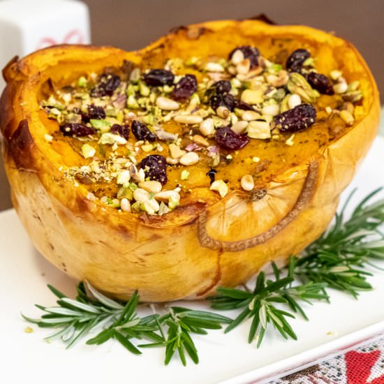 Stuffed Pumpkin - Recipe photo by Diabetic Vegan