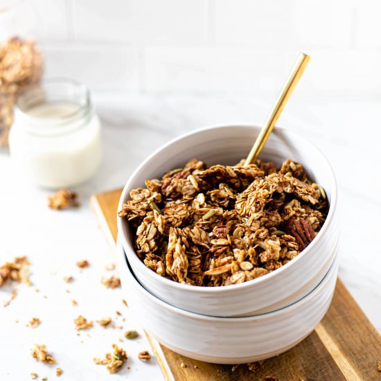 Gingerbread Granola - Recipe photo by greenseggsandyams